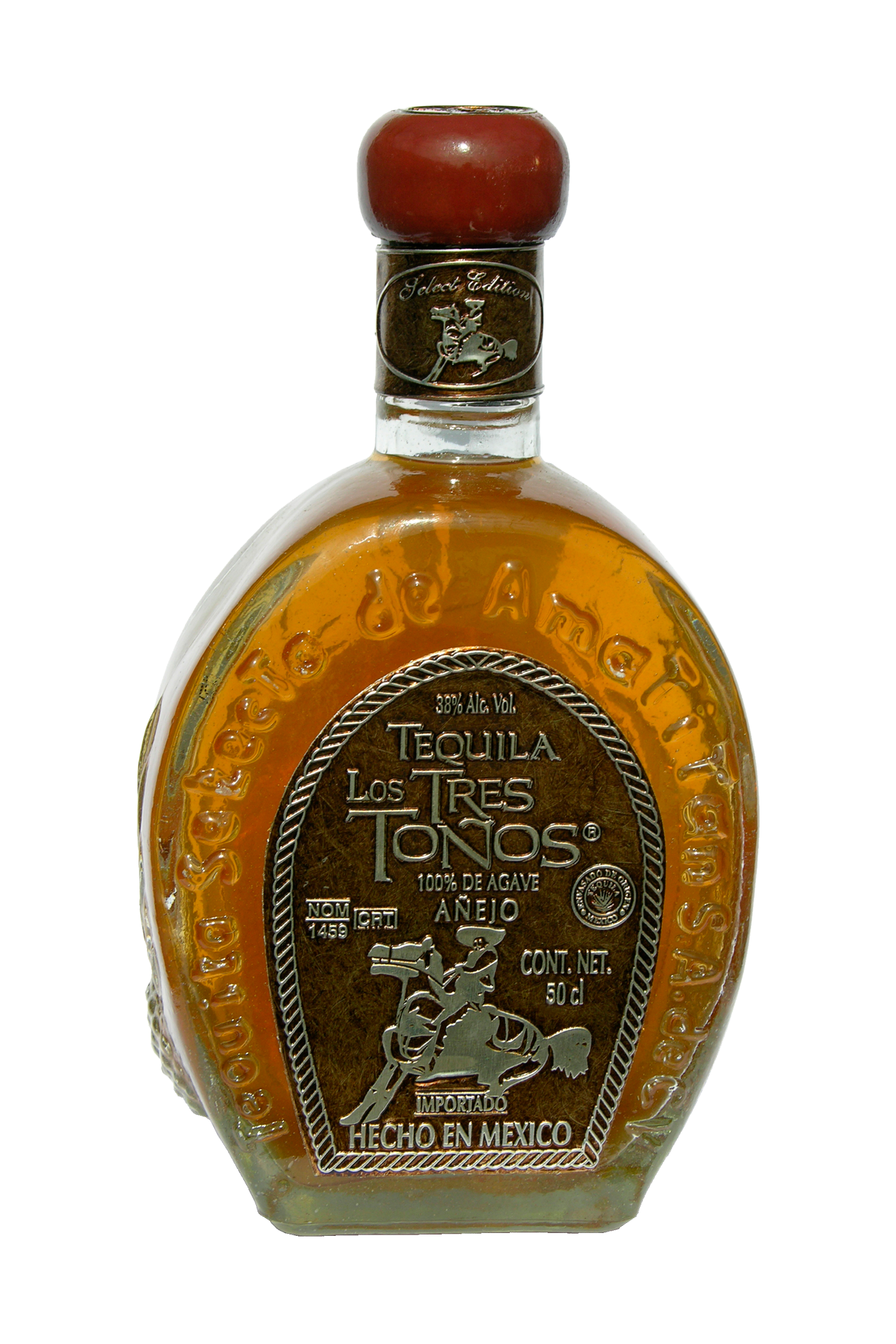 Los Tres Toños Añejo, 50cl 38% - Agavista