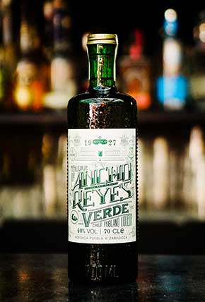 The Best chilli flavour:Ancho Reyes Verde in the bar